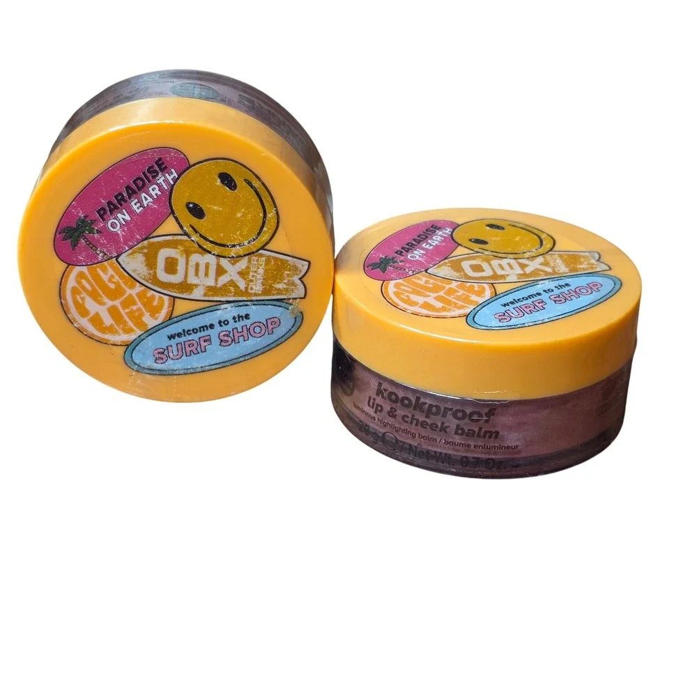 Lottie London x Outer Banks Kookproof Lip & Cheek Balm Dusky Pink 0.7oz, 2 pack